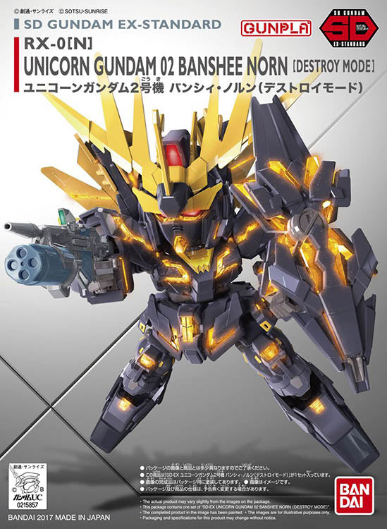 SD #15 EX-Standard Unicorn Gundam 02 Banshee Norn (Destroy Mode)