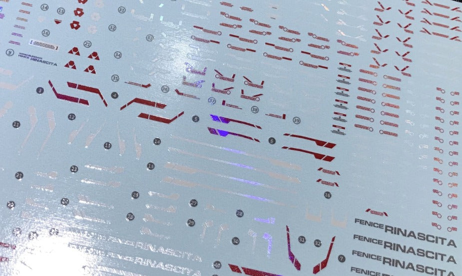 MG Fenice Rinascita HOLOGRAM WATER DECAL
