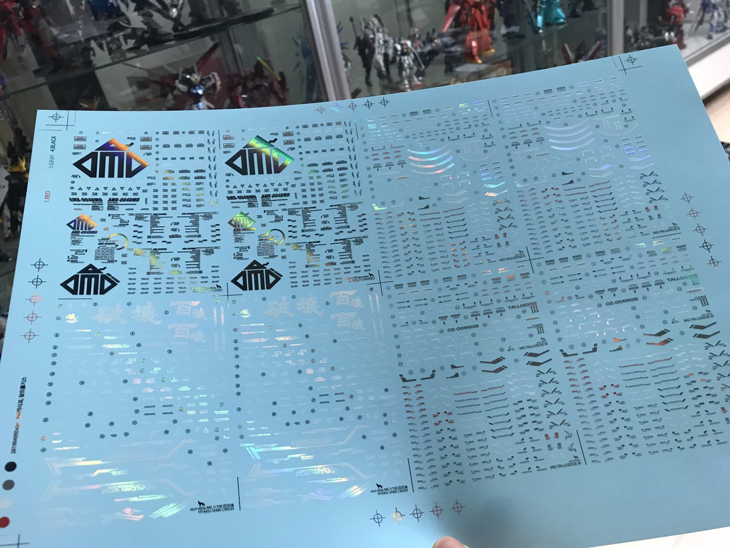 MG HYAKU SHIKI CRASH (HOLO) WATER DECAL