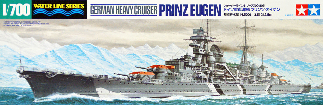 TAMIYA Prinz Eugen Heavy Cruiser 1:700