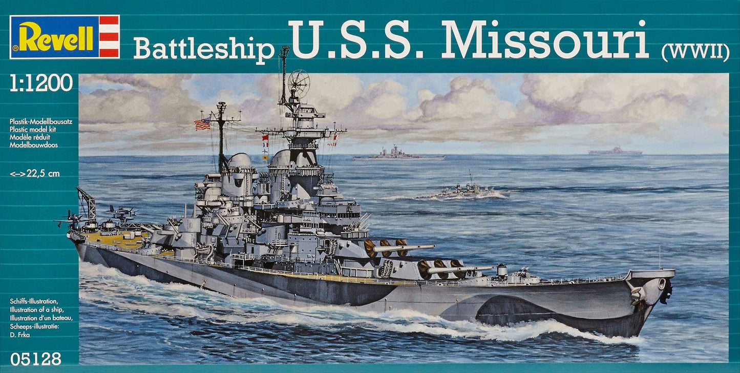 REVELL USS Missouri Battleship 1:1200