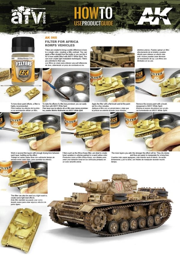 Light Brown For Desert Yellow (Afrika Korps Filter) 35ml Bottle