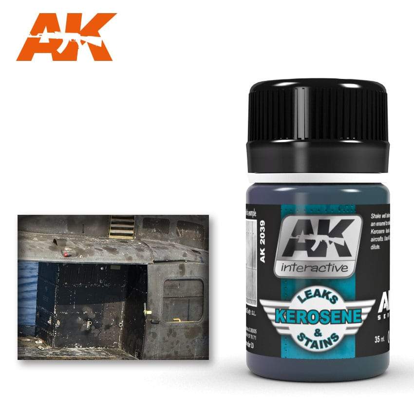 AK Interactive Kerosene Leaks & Stains 35ml Bottle