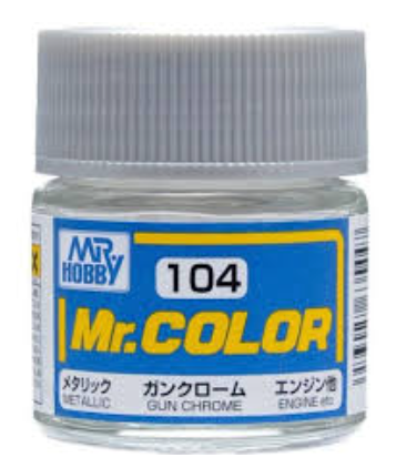 Mr. Color Metallic Gloss Gun Chrome - C104