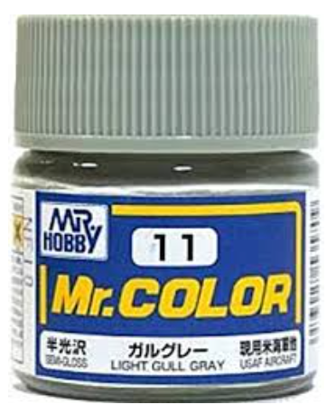 Mr. Color Semi-Gloss Light Gull Gray - C11