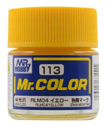 Mr. Color Semi Gloss RLM04 Yellow - C113