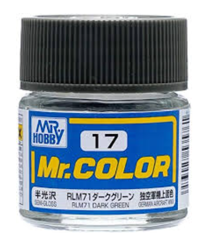 Mr. Color Semi-Gloss RLM71 Dark Green - C17