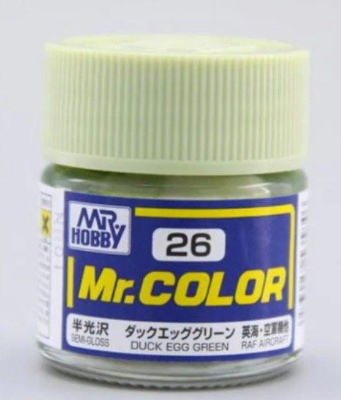 Mr. Color Semi-Gloss Duck Egg Green - C26