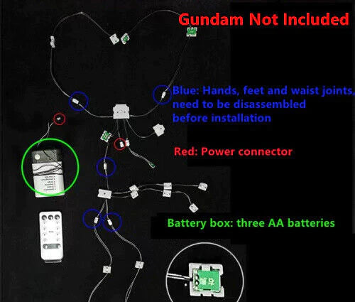 Kosmos PG RGB LED Unit for RX-0 Unicorn Gundam Model Kits (1/60 Scale) -Unicorn Perfectibility Version