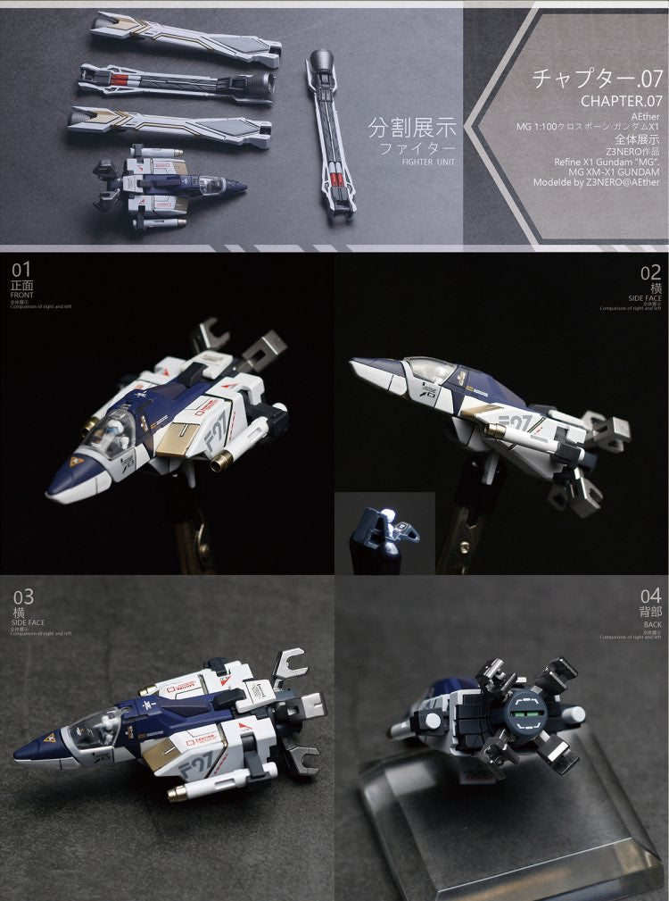 AEther 1/100 Crossbone Gundam X-1 Full Cloth 2.0 Conversion Kit