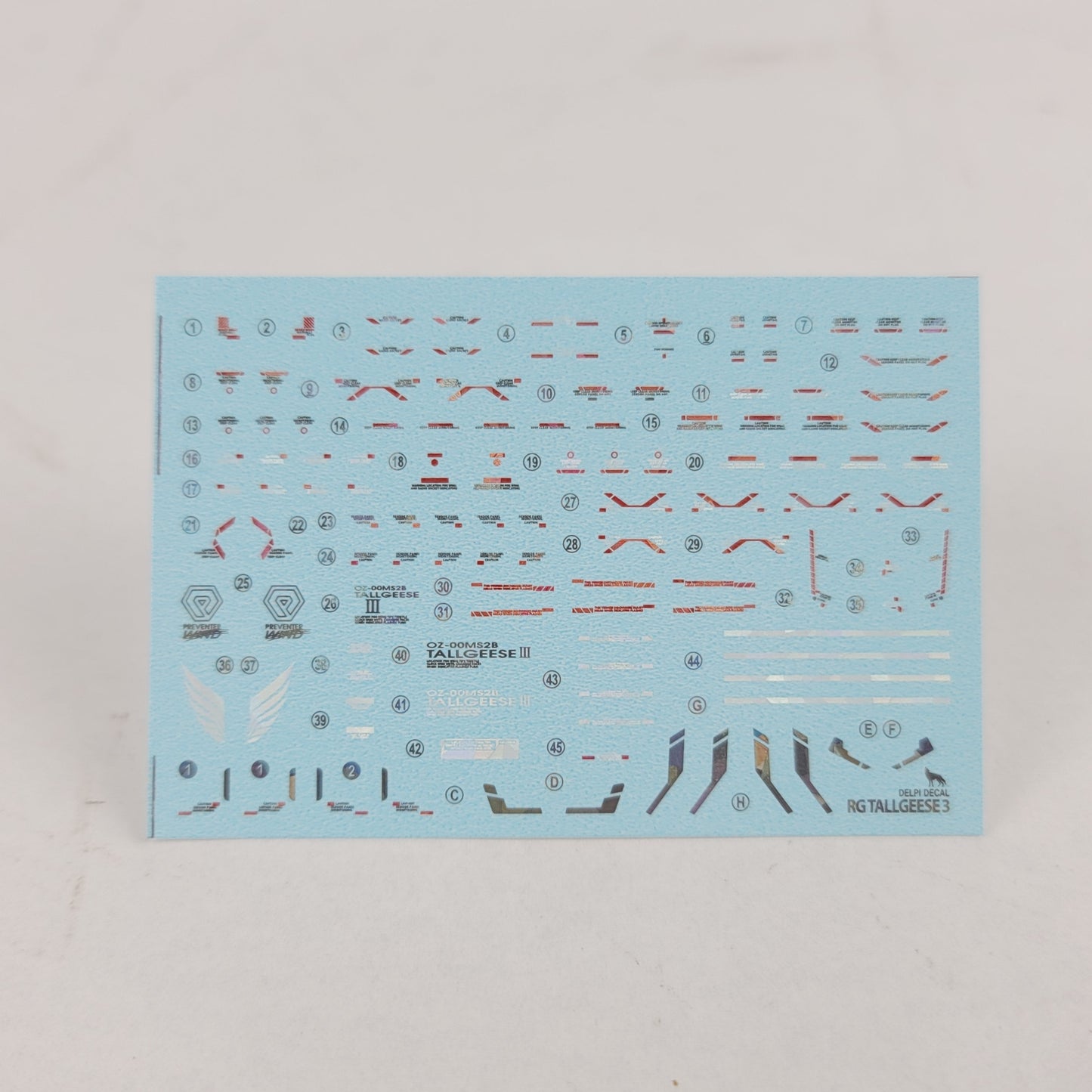 RG TALLGEESE 3 HOLO Water Decal