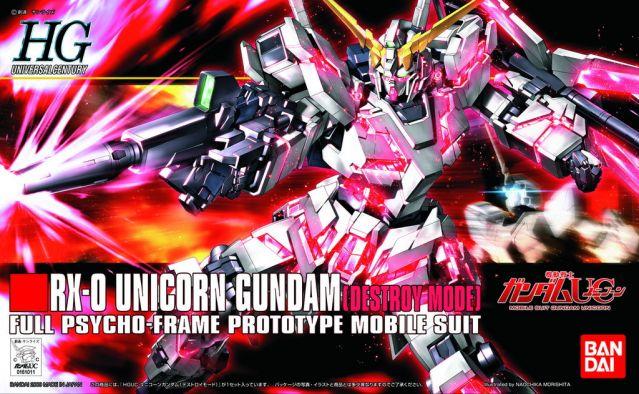 HGUC #100 RX-0 Unicorn Gundam (Destroy Mode)