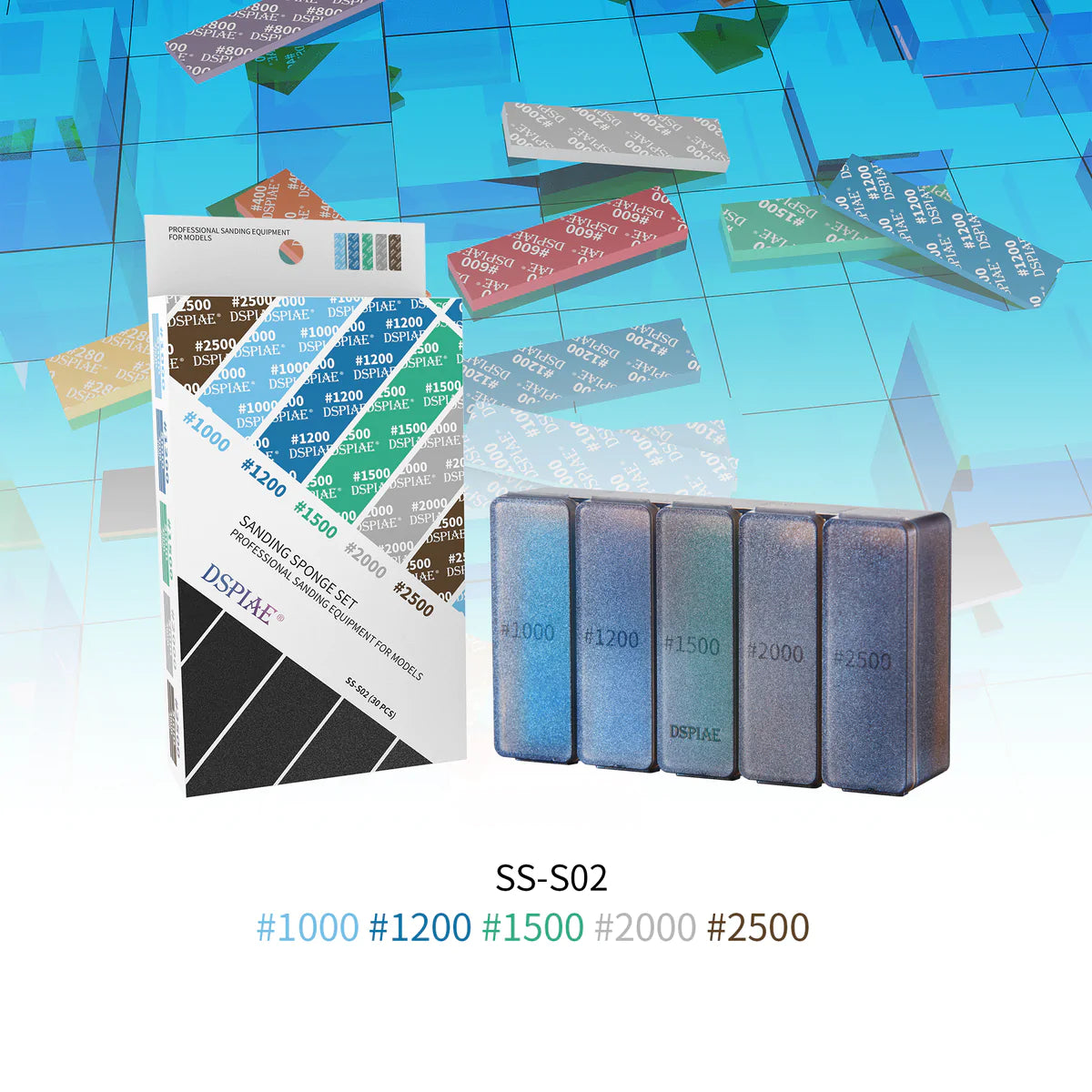 DSPIAE SS-S01/SS-S02 Sponge, sand paper