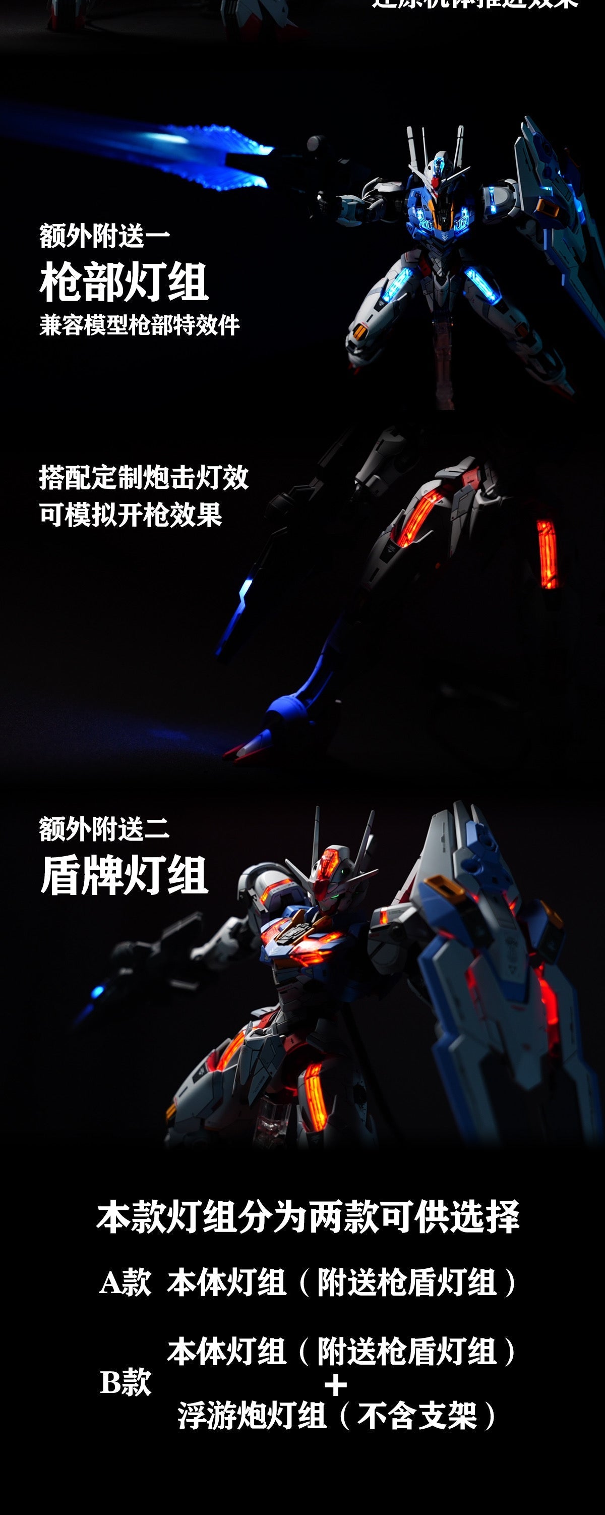 (STORE) KOSMOS 10 - LED set 1/100 for FM Aerial Gundam