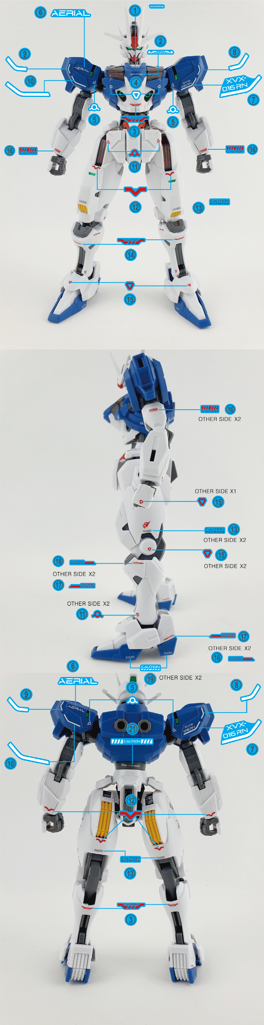 HG AERIAL REBUILD WATER DECAL