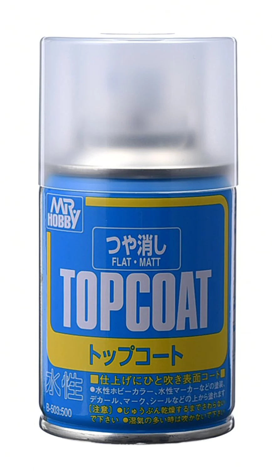 B503 Mr. HOBBY Mr. Top Coat Flat 86ml (Spray)
