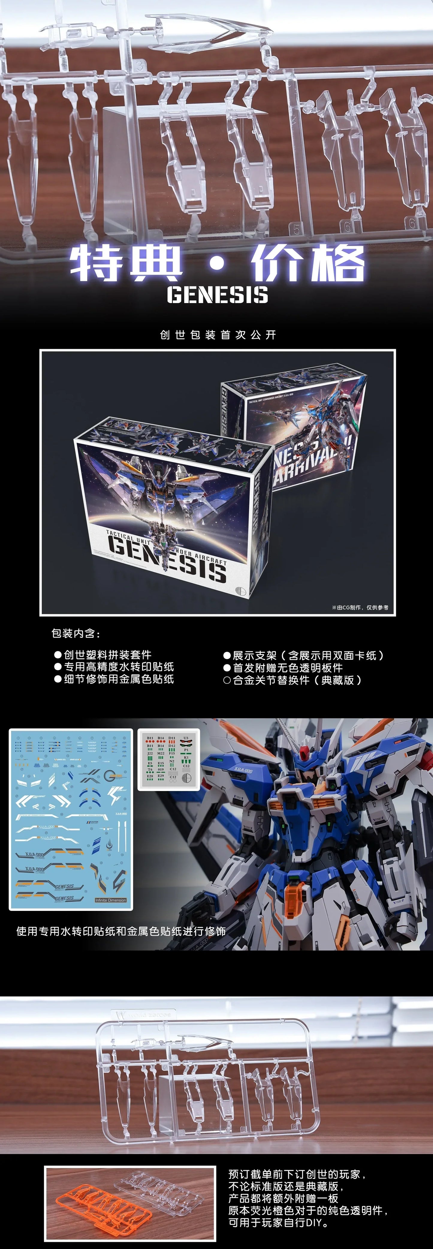Infinite Dimension 1/100 Genesis Model Kit Regular Edition