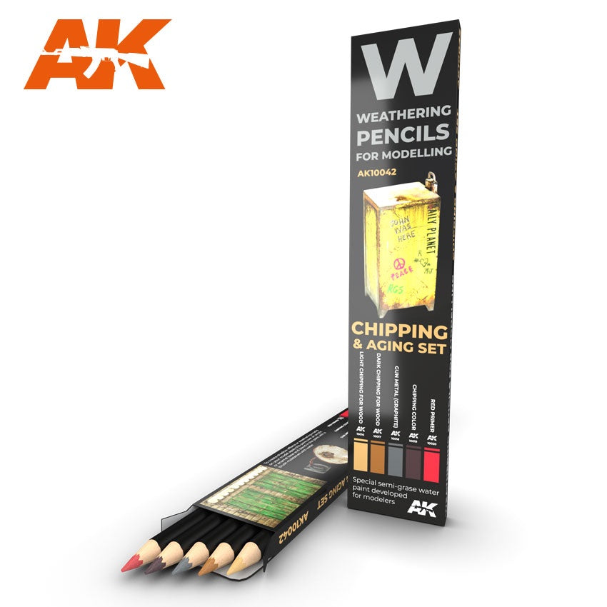 AK Weathering Pencils Effects Sets (5 Colors)