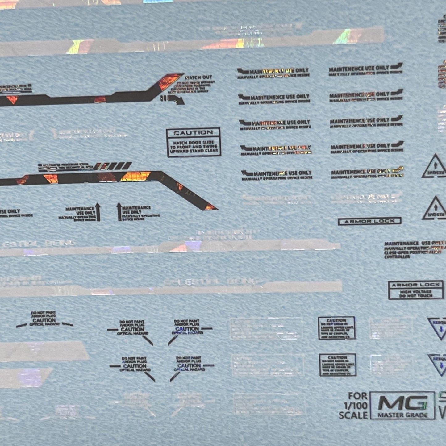 MG VIRTUE WATER DECAL