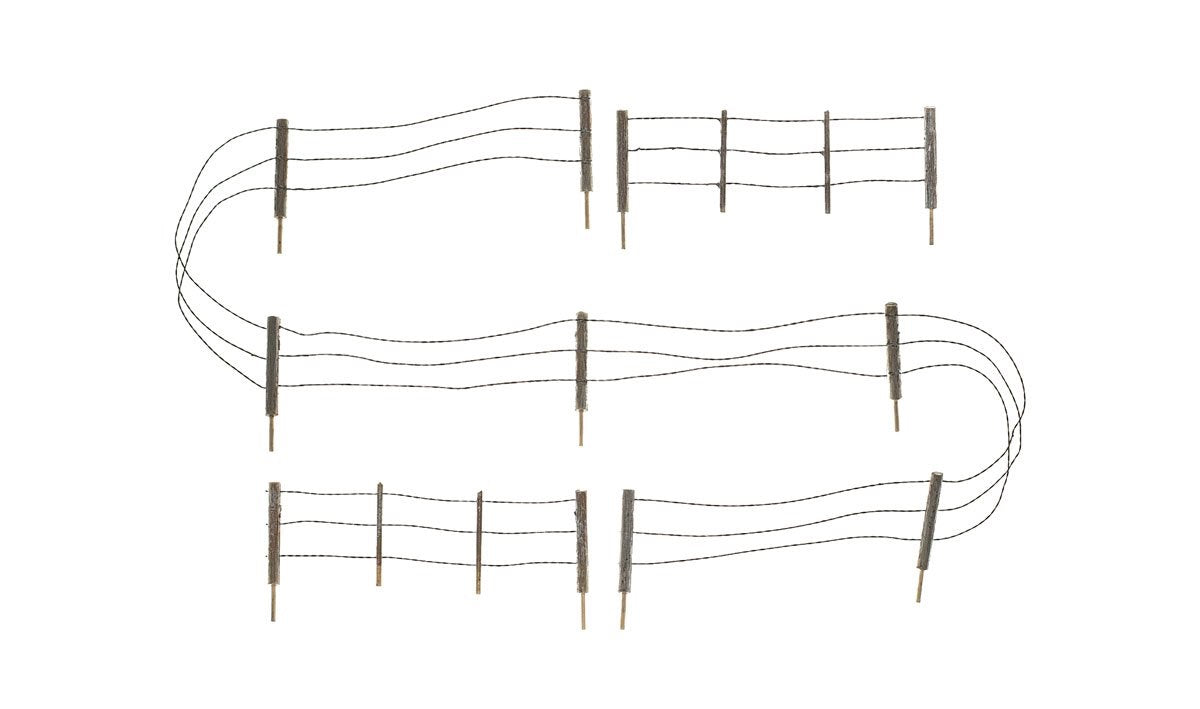 Barbed Wire Fence - N Scale (15pcs)