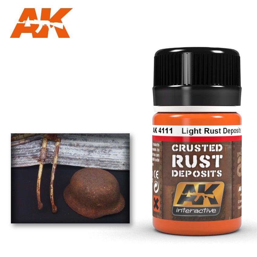 AK Light Rust Crusted Deposits Enamel Paint 35ml Bottle