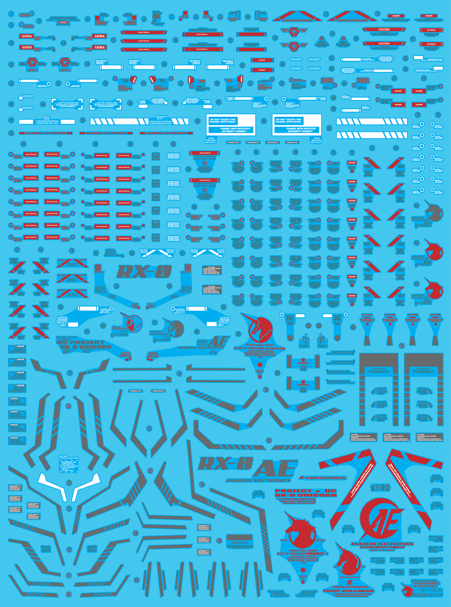 Mega size Unicorn water decal