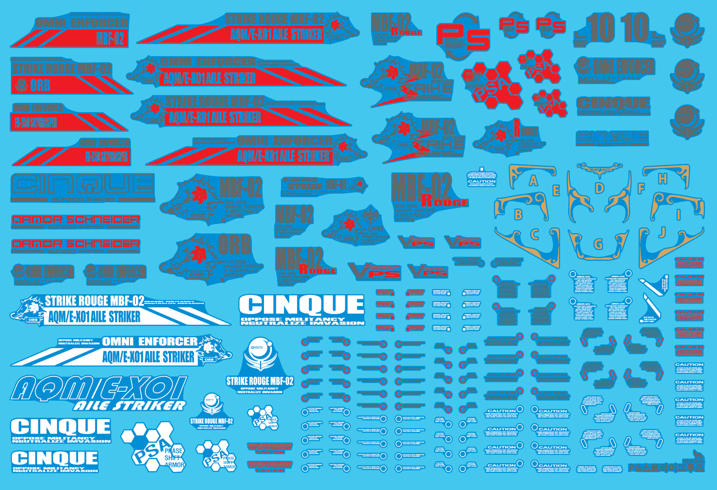 PG STRIKE ROUGE WATER DECAL