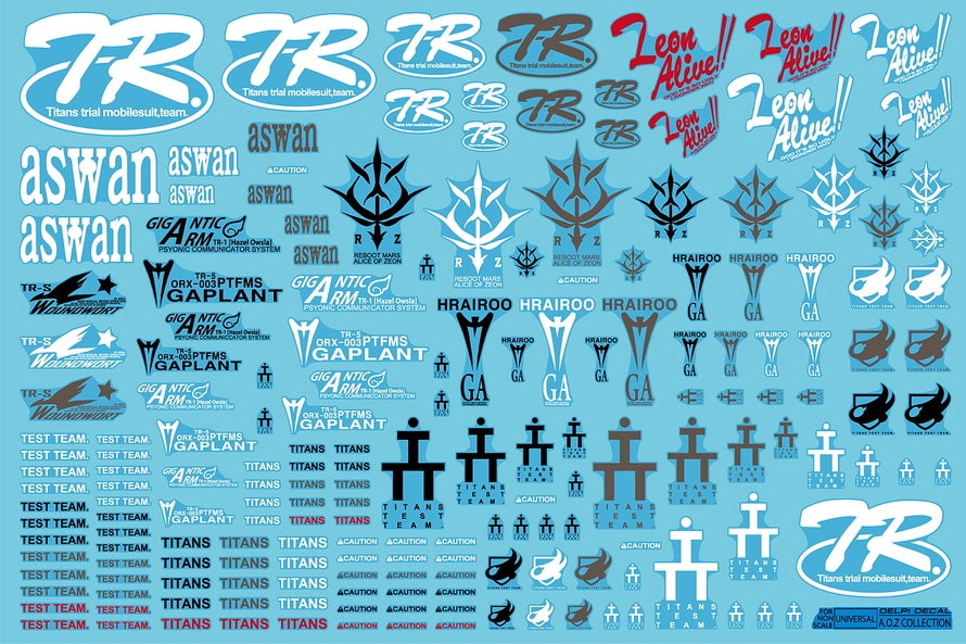 AOZ UNIVERSAL WATER DECAL