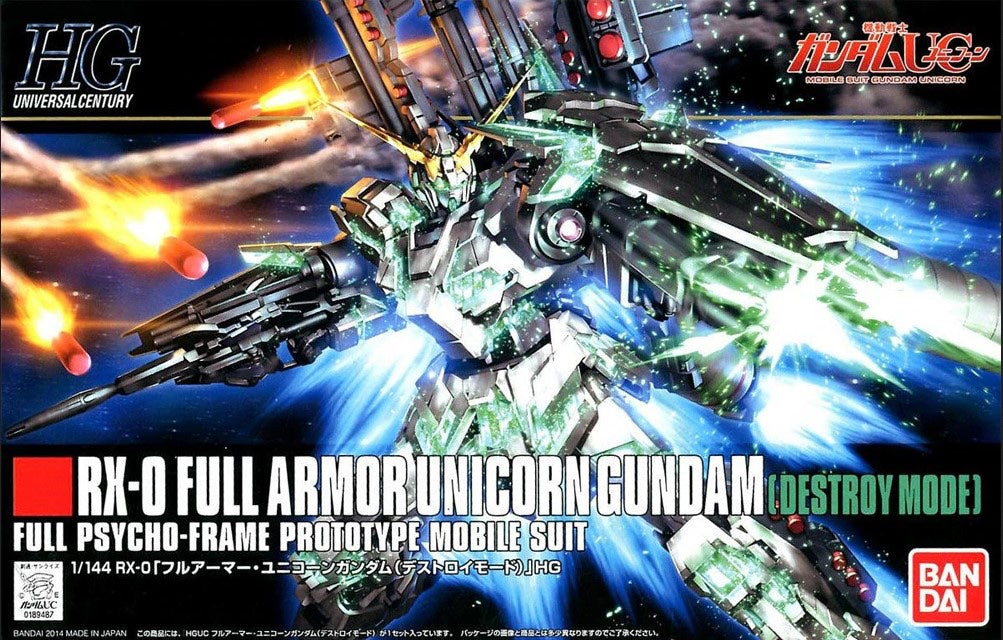 HGUC #178 Full Armor Unicorn Gundam Destroy Mode