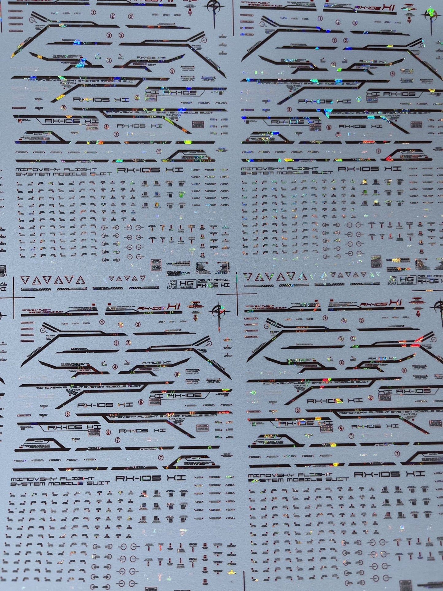 HG RX-105 XI GUNDAM WATER DECAL