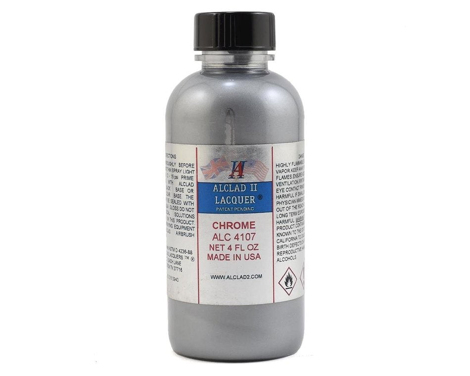 Alclad II 4107 4oz. Bottle Chrome Lacquer