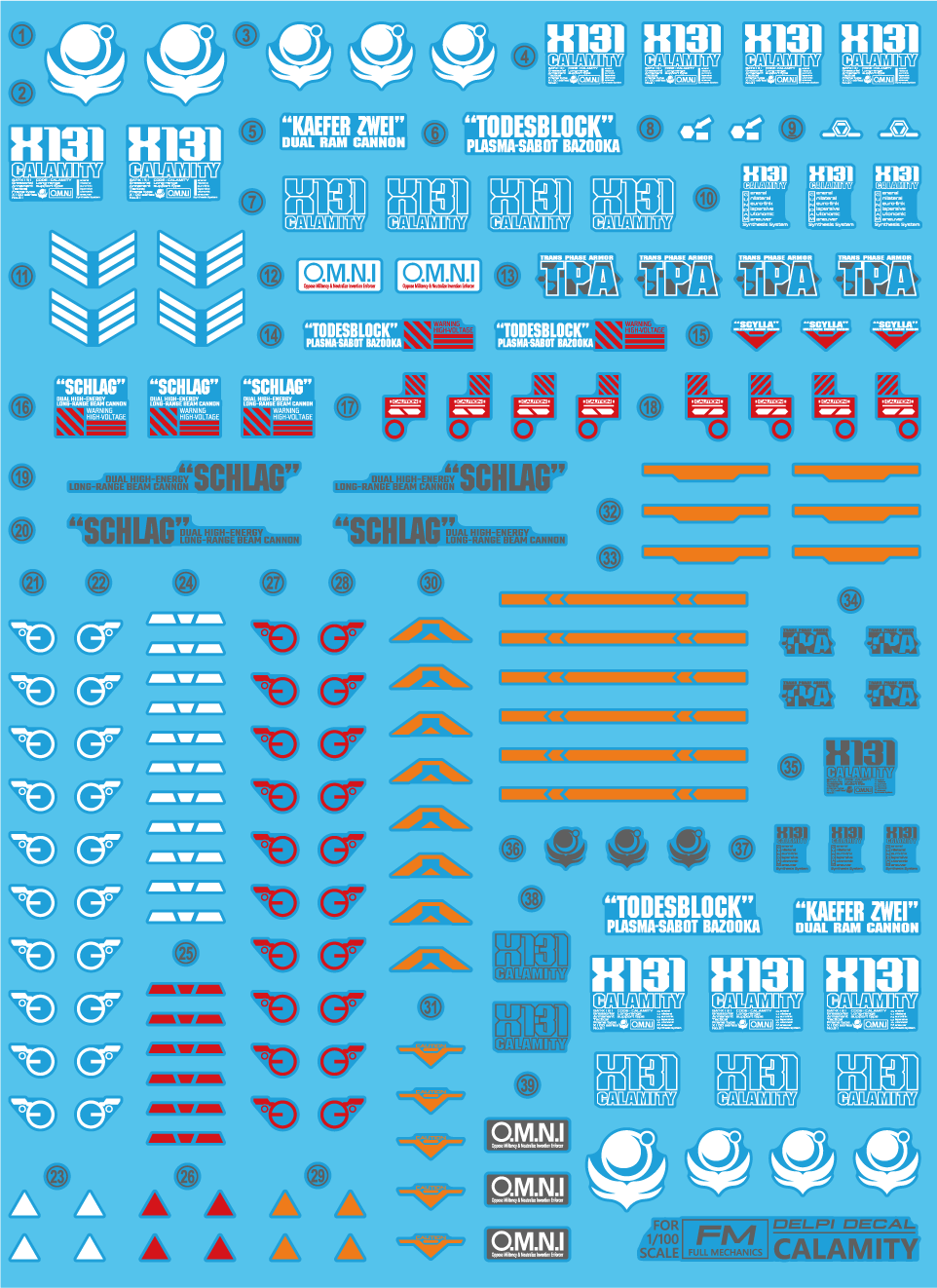 1/100 CALAMITY WATER DECAL
