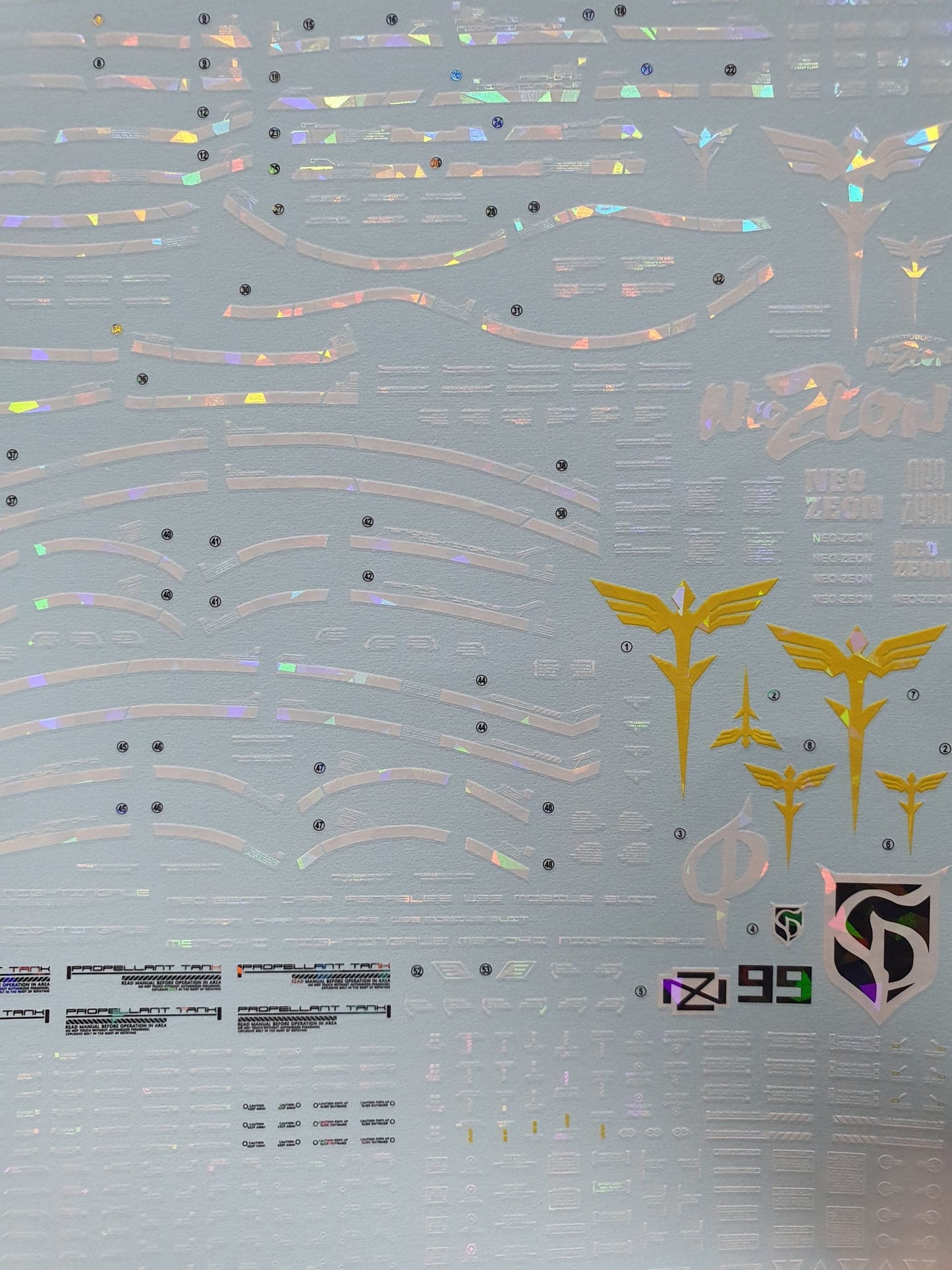 HG NIGHTINGALE WATER DECAL (3 Types)