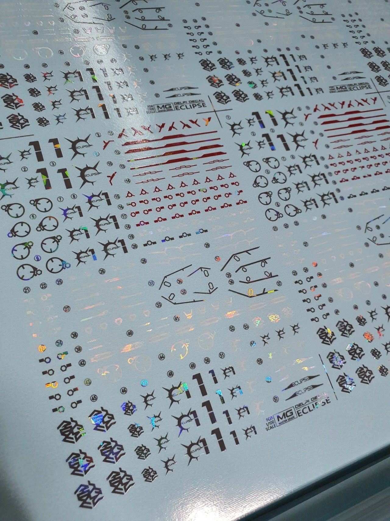 MG ECLIPSE WATER DECAL