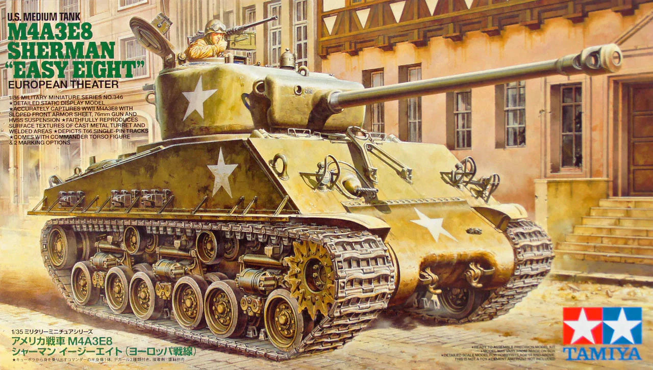 TAMIYA US Medium Tank M4A3E8 Sherman Easy 8 1:35
