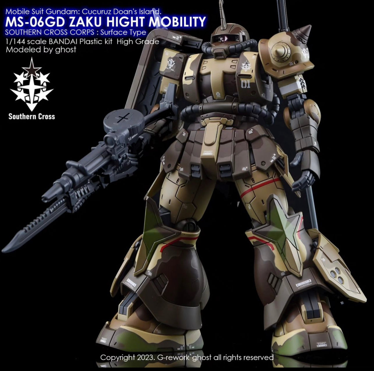 G-Rework [HG] MS-06GD ZAKU HIGHT MOBILITY GROUNT TYPE Water Decal