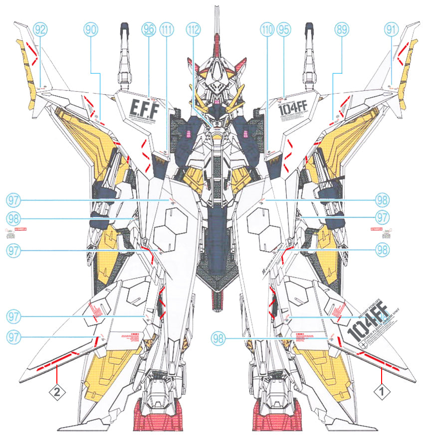 G-REWORK - [HG] RX-104FF PENELOPE Water Decal