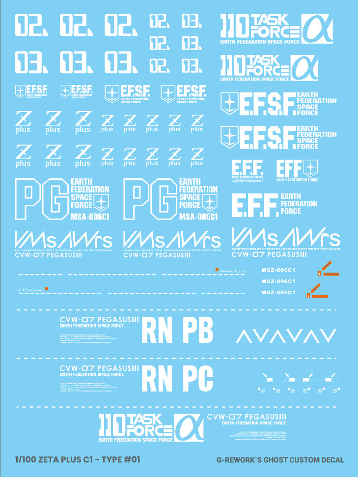 G-REWORK - [MG] ZETA PLUS C1 Water Decal