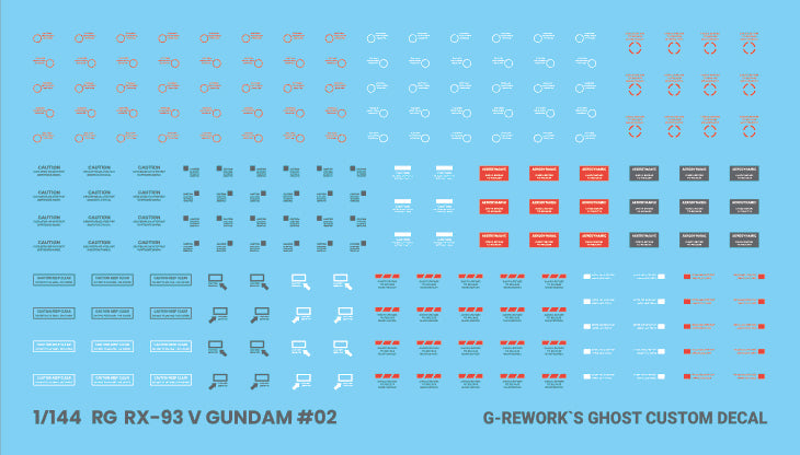 G-REWORK - [RG] RX-93 Nu GUNDAM Water Decal