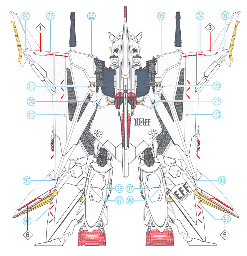 G-REWORK - [HG] RX-104FF PENELOPE Water Decal