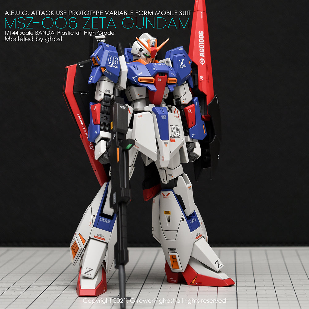 G-REWORK - [HG] ZETA GUNDAM Water Decal