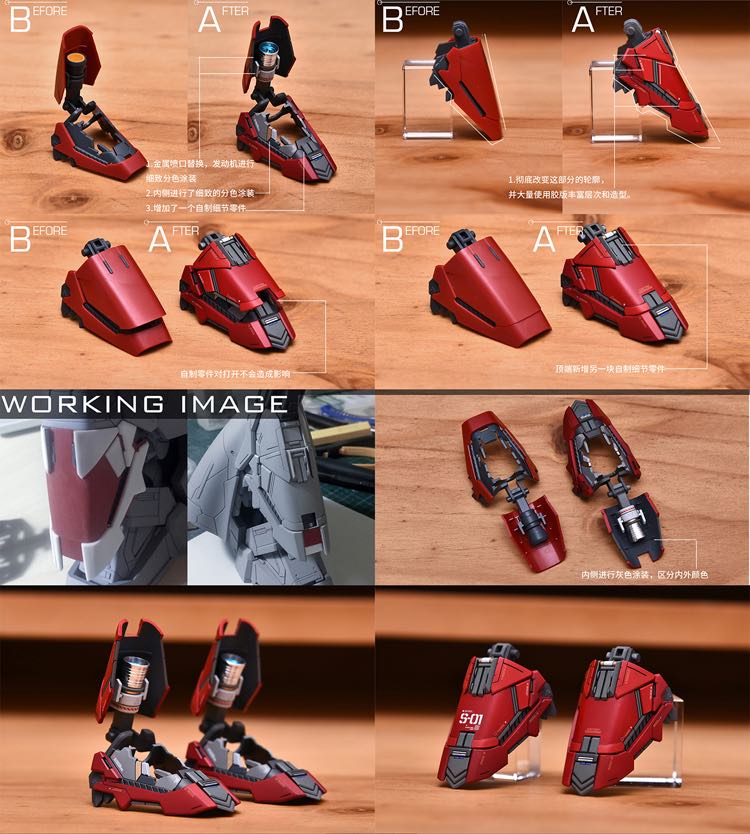 YJL x AnchoreT 1/100 MSN-04 Sazabi ver.Ka 1.0 Conversion Kit