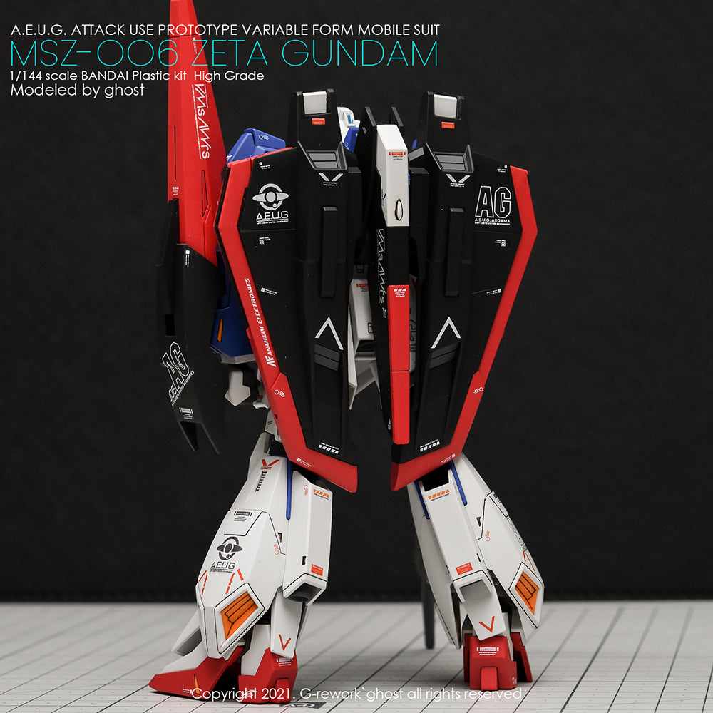G-REWORK - [HG] ZETA GUNDAM Water Decal