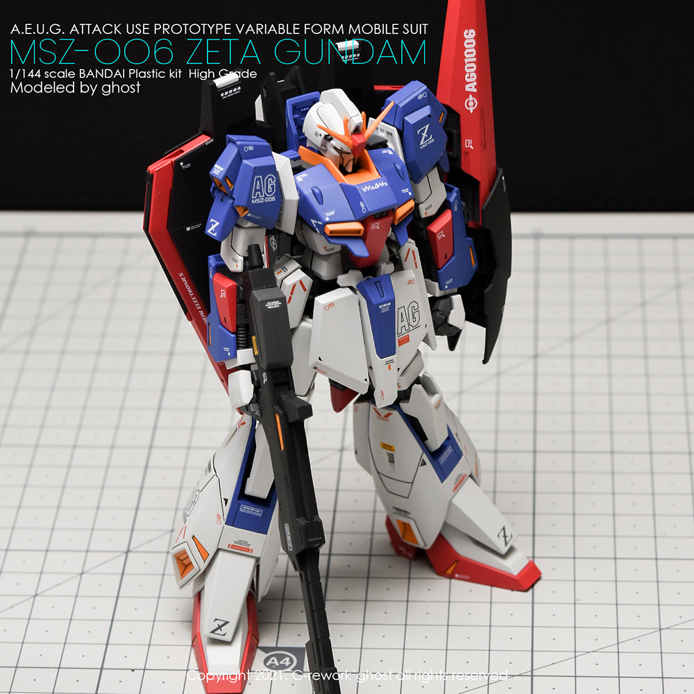 G-REWORK - [HG] ZETA GUNDAM Water Decal