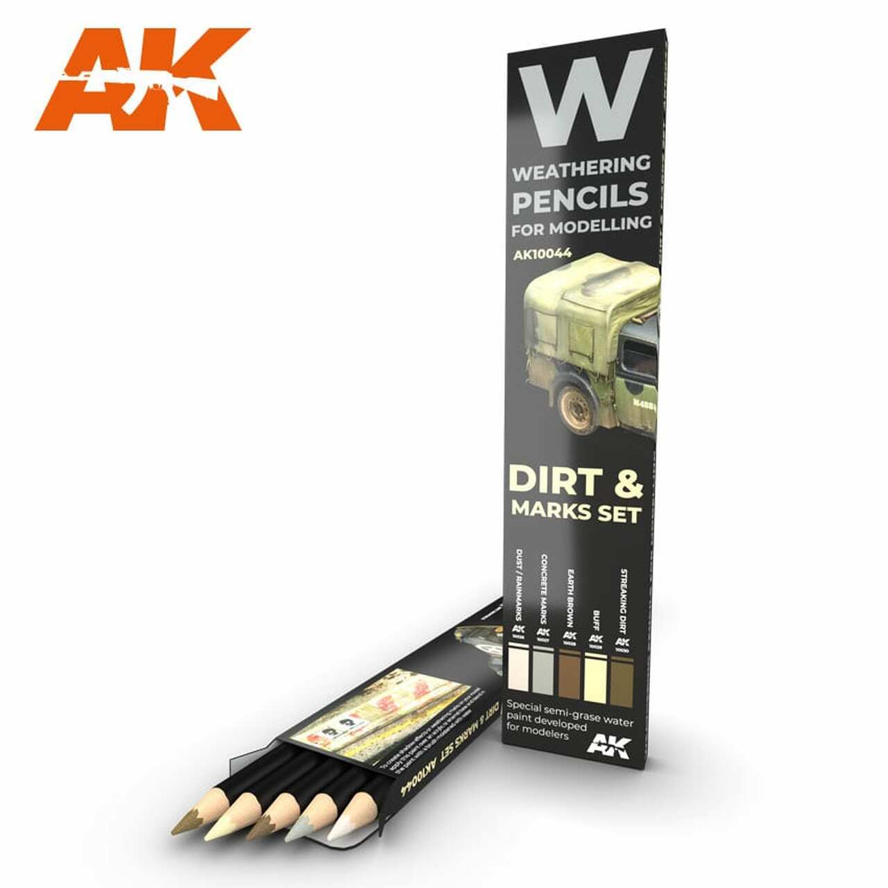 AK Weathering Pencils Effects Sets (5 Colors)