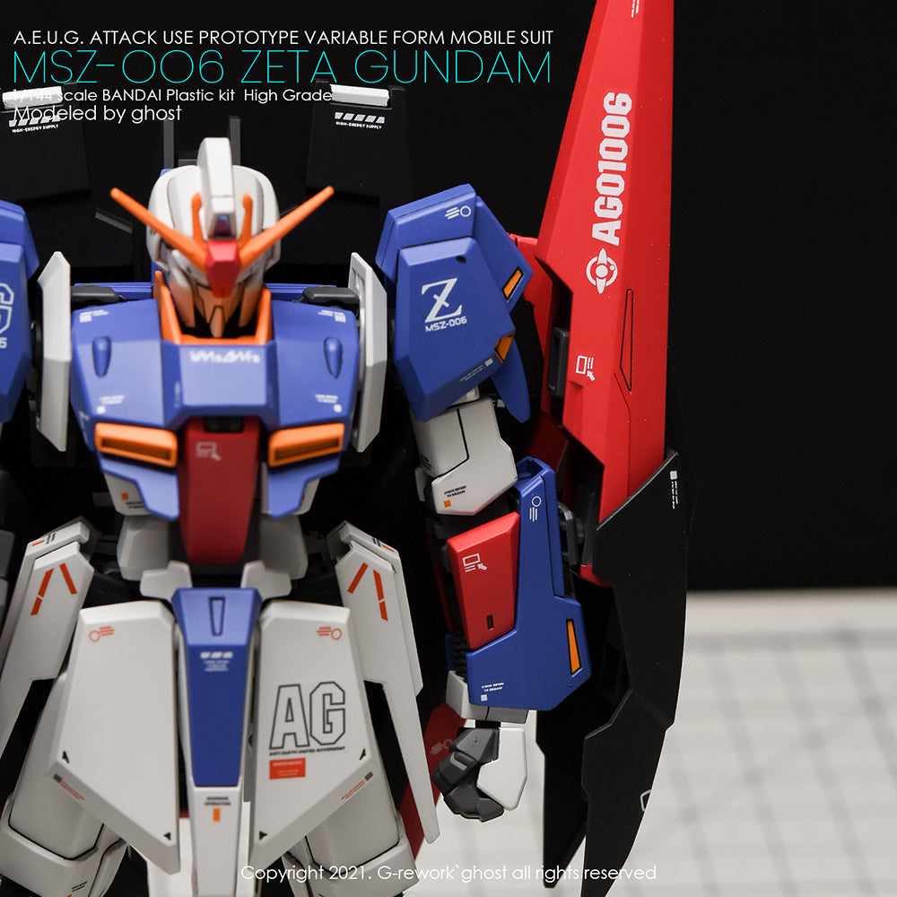 G-REWORK - [HG] ZETA GUNDAM Water Decal