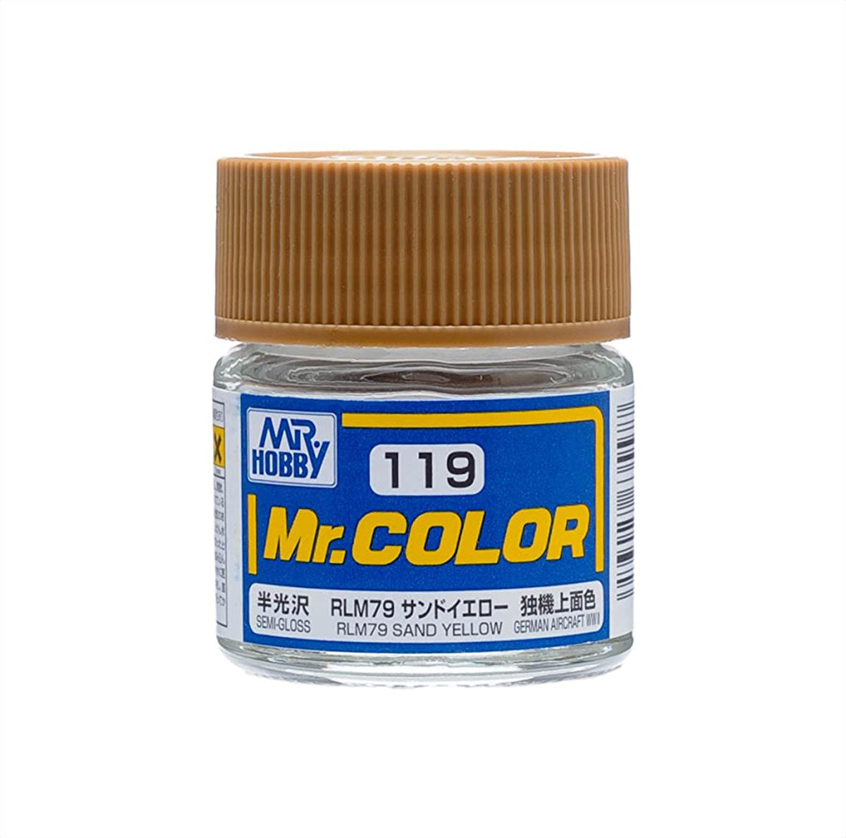 C119 Semi Gloss RLM76 Sand Yellow10ml, GSI Mr. Color