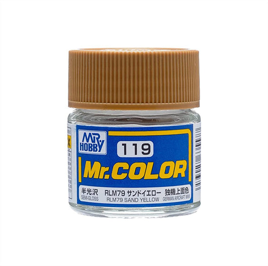 C119 Semi Gloss RLM76 Sand Yellow10ml, GSI Mr. Color