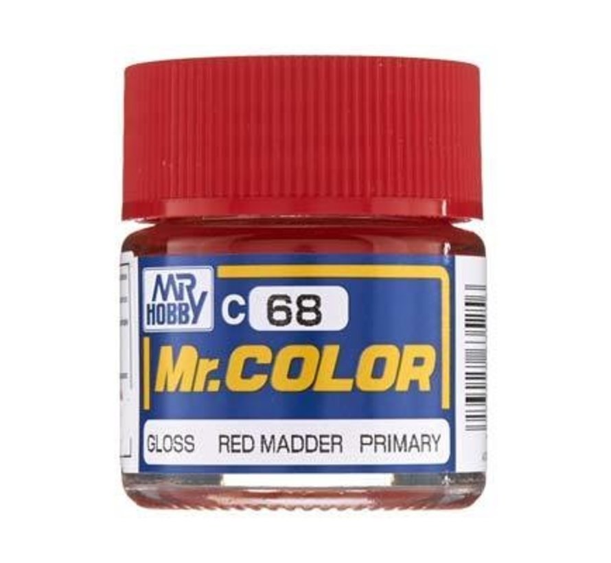 C68 Gloss Red Madder 10ml, GSI Mr. Color