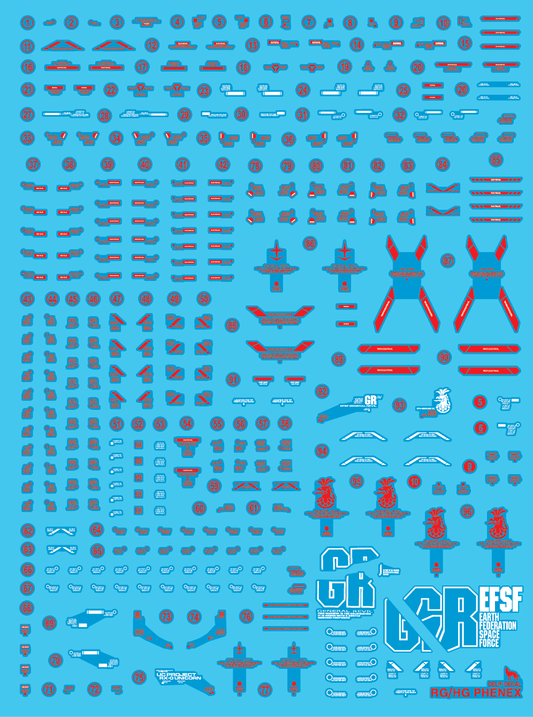 RG HG PHENEX NORMAL (MANUAL) WATER DECAL